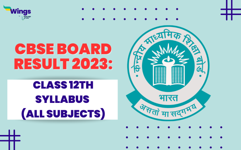 CBSE Class 12th Syllabus 2023-24 (All Subjects)