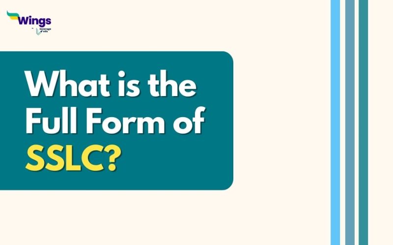 Full Form of SSLC