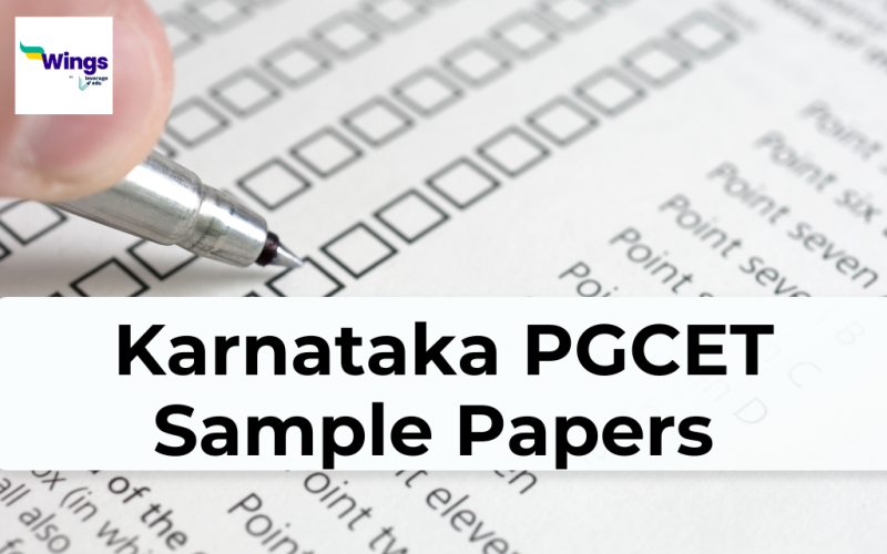 Karnataka PGCET Sample Papers