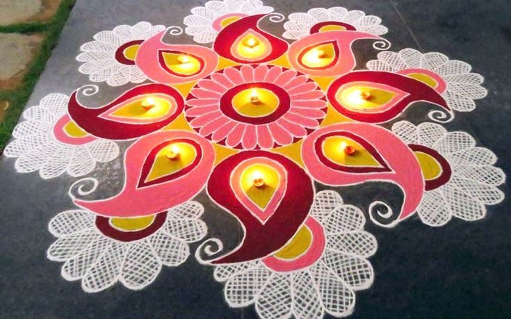 Floral Rangoli Design