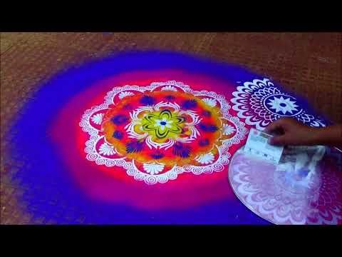 Stencil Dusshera rangoli 2023