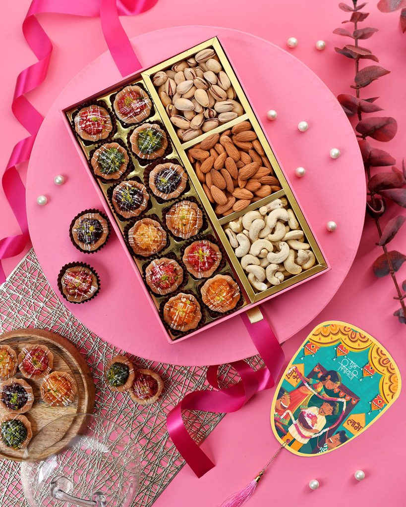 sweets and nut box for Diwali