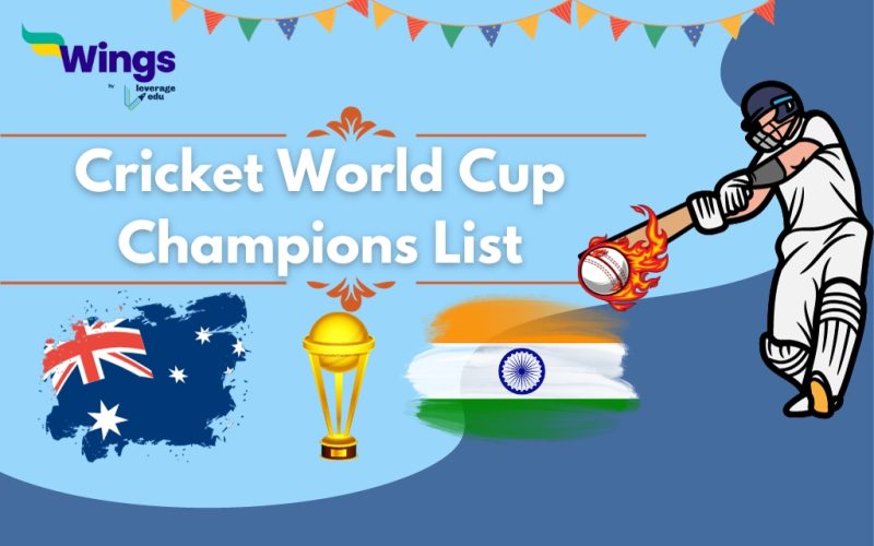 cricket world cup champions list