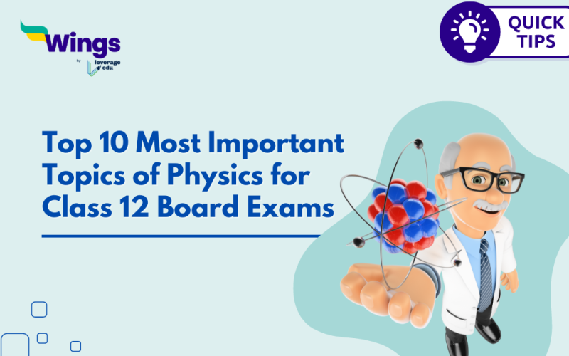 Top 10 Most Important Topics of Physics for Class 12 Board Exams 2024