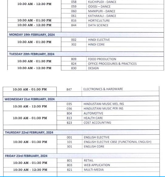 CBSE Class 12 Datesheet 2024 (2)