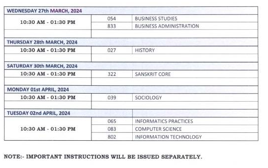 CBSE Class 12 Datesheet 2024 (6)