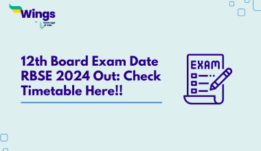 12th Board Exam Date RBSE 2024 Out Check Timetable Here!!