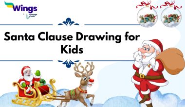 Santa clause drawing for Kids