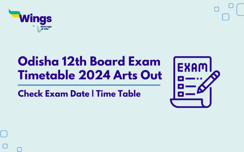 Odisha 12th Board Exam Timetable 2024 Arts Out