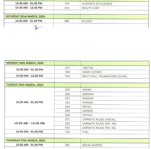 Class 10 CBSE Exam Datesheet 2024 (4)
