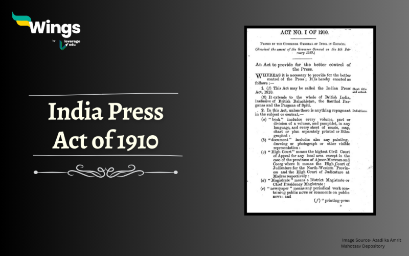 India Press Act of 1910