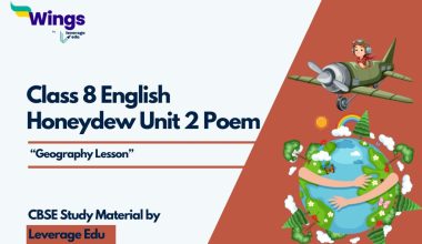 Class 8 English Honeydew Unit 2 Poem