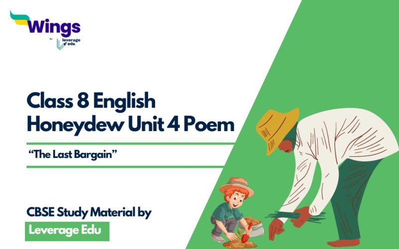Class 8 English Honeydew Unit 4 Poem
