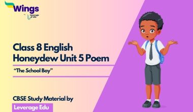 Class 8 English Honeydew Unit 5 Poem