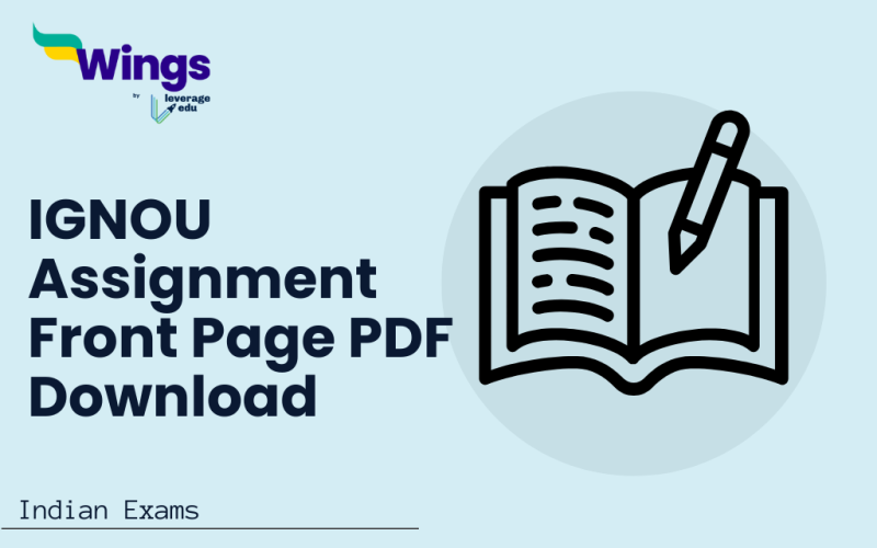 IGNOU Assignment Front Page PDF Download