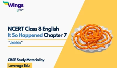 NCERT Class 8 English It So Happened Chapter 7 'Jalebis'