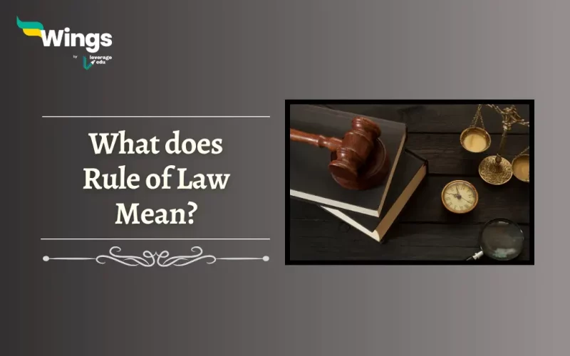 What does Rule of Law Mean?