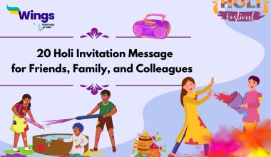20 Holi Invitation Message for Friends, Family, and Colleagues