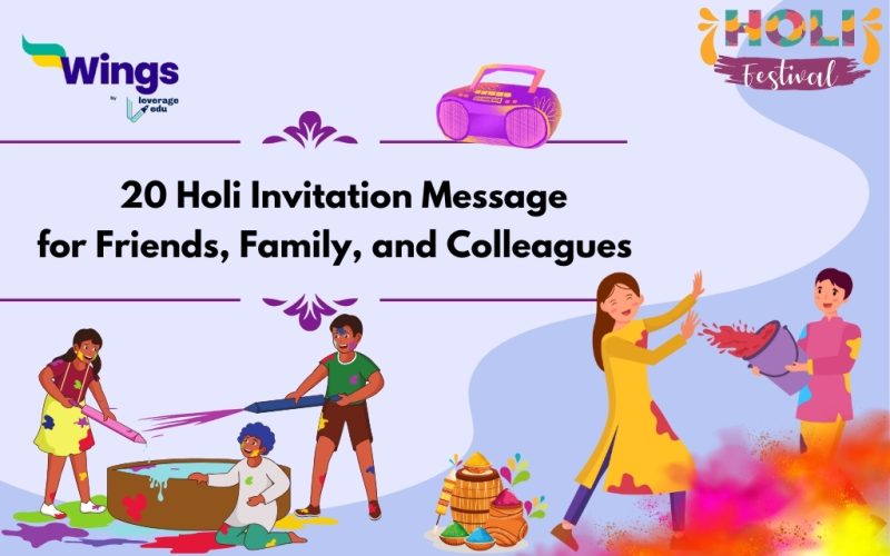 20 Holi Invitation Message for Friends, Family, and Colleagues