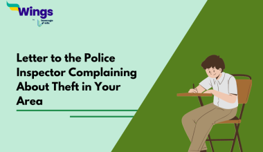 Letter to the Police Inspector Complaining About Theft in Your Area