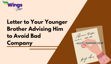 Letter to Your Younger Brother Advising Him to Avoid Bad Company