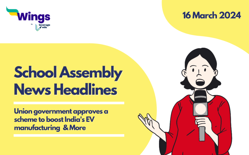 16 March School Assembly News Headlines