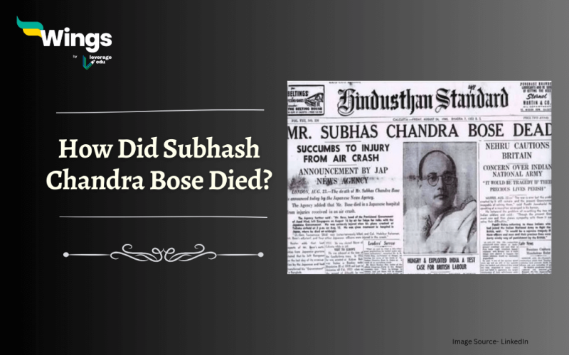 How Did Subhash Chandra Bose Died