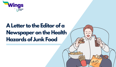Letter to the Editor of a Newspaper on the Health Hazards of Junk Food