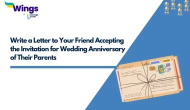 Write a Letter to Your Friend Accepting the Invitation for Wedding Anniversary of Their Parents