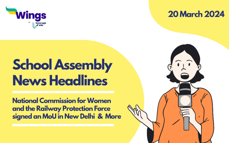 20 March School Assembly News Headlines