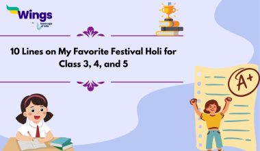 10 Lines on My Favorite Festival Holi for Class 3, 4, and 5