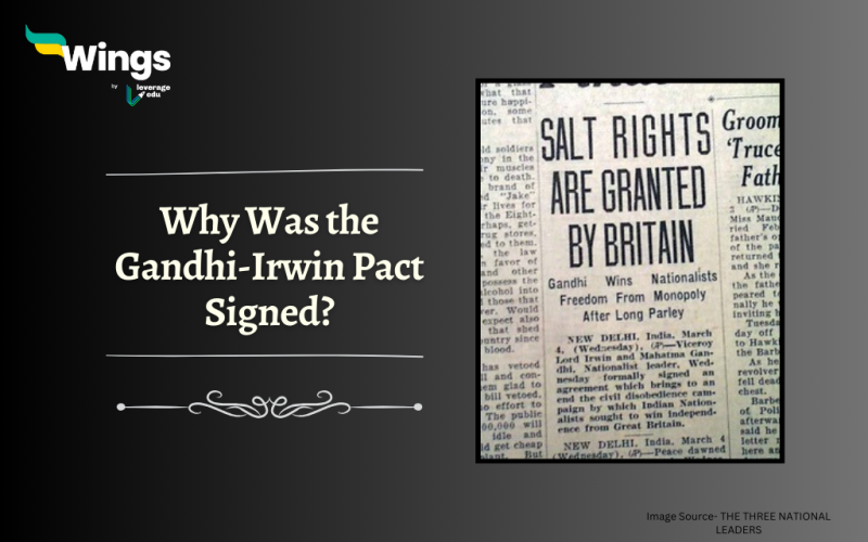 why was the Gandhi-Irwin pact signed