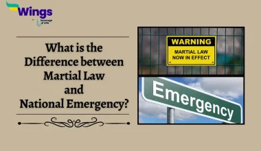 Difference between Martial Law and National Emergency