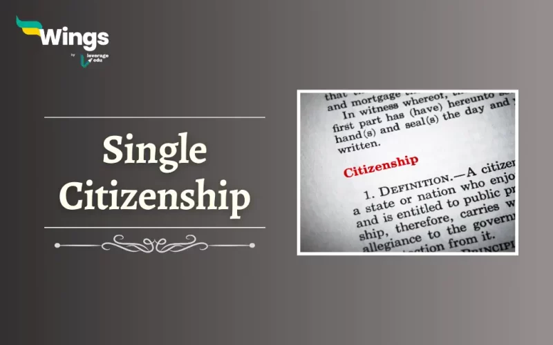 Single Citizenship in India
