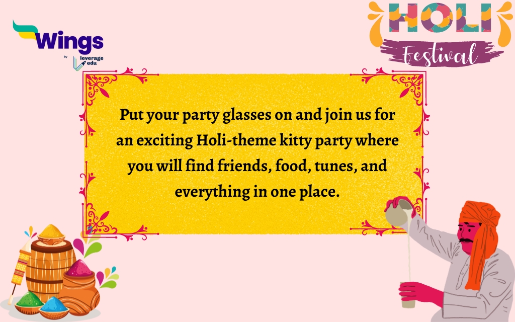 Holi Invitation Message