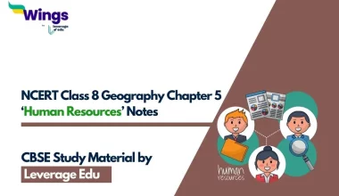 NCERT Class 8 Geography Chapter 5 Human Resources Notes