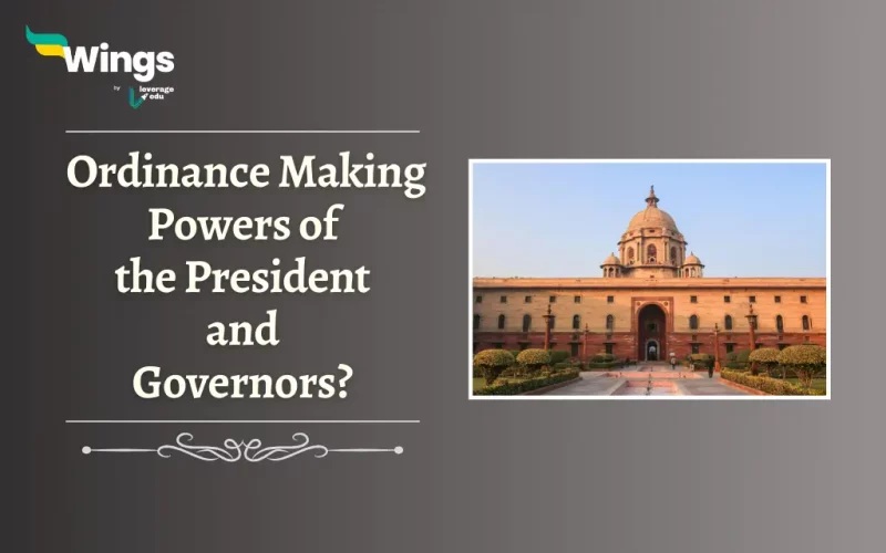 Ordinance Making Power of President and Governor