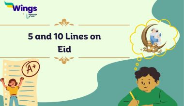 5 and 10 Lines on eid