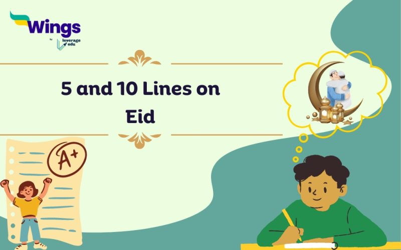 5 and 10 Lines on eid