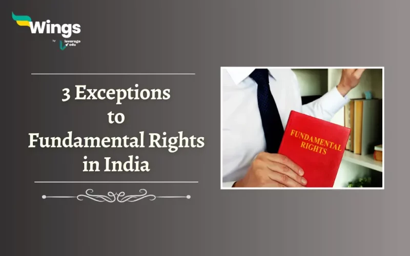 3 Exceptions to Fundamental Rights in India