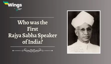 First Rajya Sabha Speaker of India