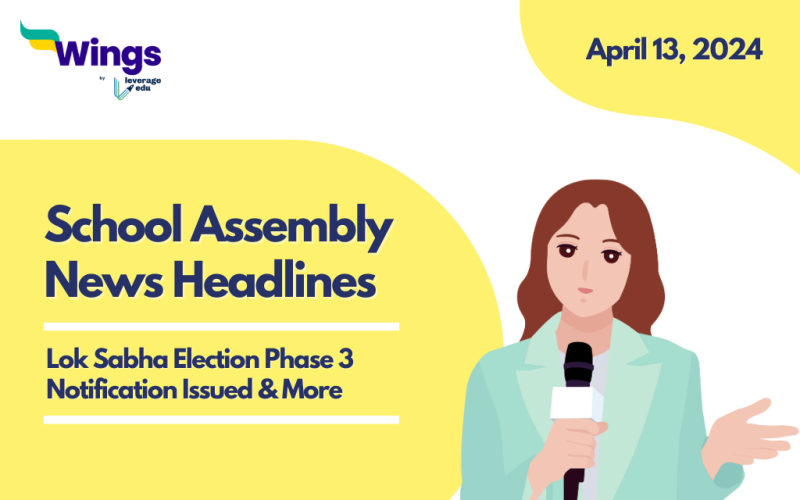 April 13 School Assembly News Headlines