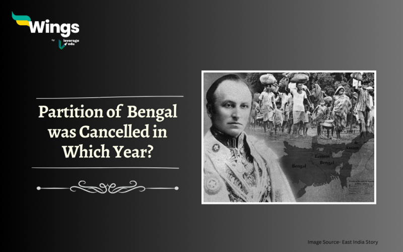 partition of Bengal was cancelled in which year