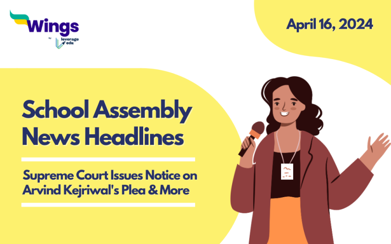 April 16 School Assembly News Headlines