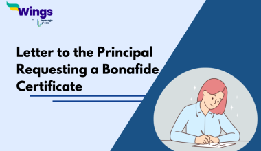 Letter to the Principal Requesting a Bonafide Certificate