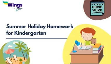 Summer Holiday Homework for Kindergarten