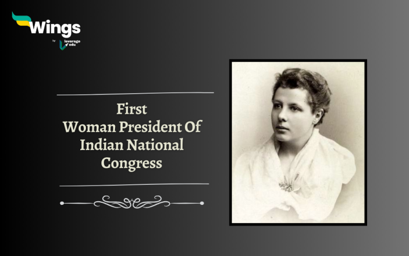 ho Was The First Woman President Of Indian National Congress?