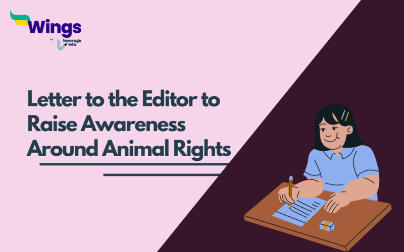 Letter to the Editor to Raise Awareness Around Animal Rights