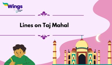 Lines on Taj Mahal