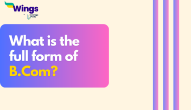 What is the full form of B.Com.?